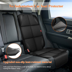 OCCKAI car-seat protector anti-slip design reduces movement for safer installation.