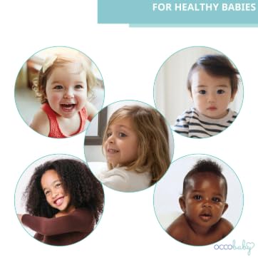 OCCObaby BPA-free thermometer supports safe, gentle temperature monitoring.