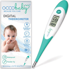 OCCObaby Clinical Digital Baby Thermometer with rectal use and flexible tip for gentle newborn measurements.
