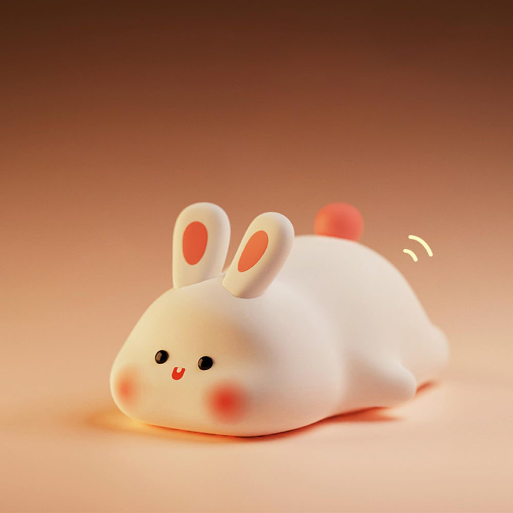 Ocegaoem Bunny Night Light rechargeable battery provides up to six hours of illumination.