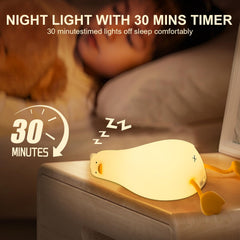 Ocegaoem night light with tap control highlighting easy brightness adjustment.