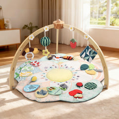OCFOAAE flower-shaped mat offers soft, safe exploration surface