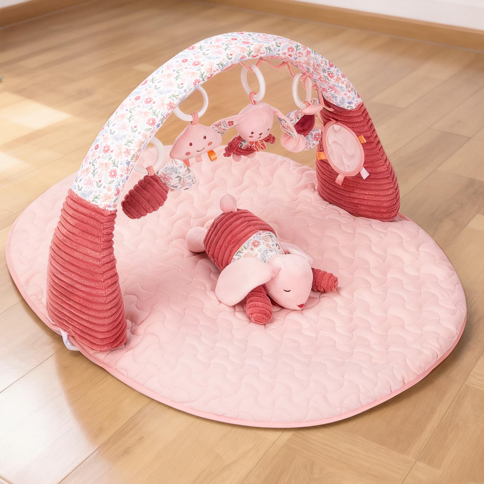 OCFOAAE Lullaby and LED light soothe baby during playtime