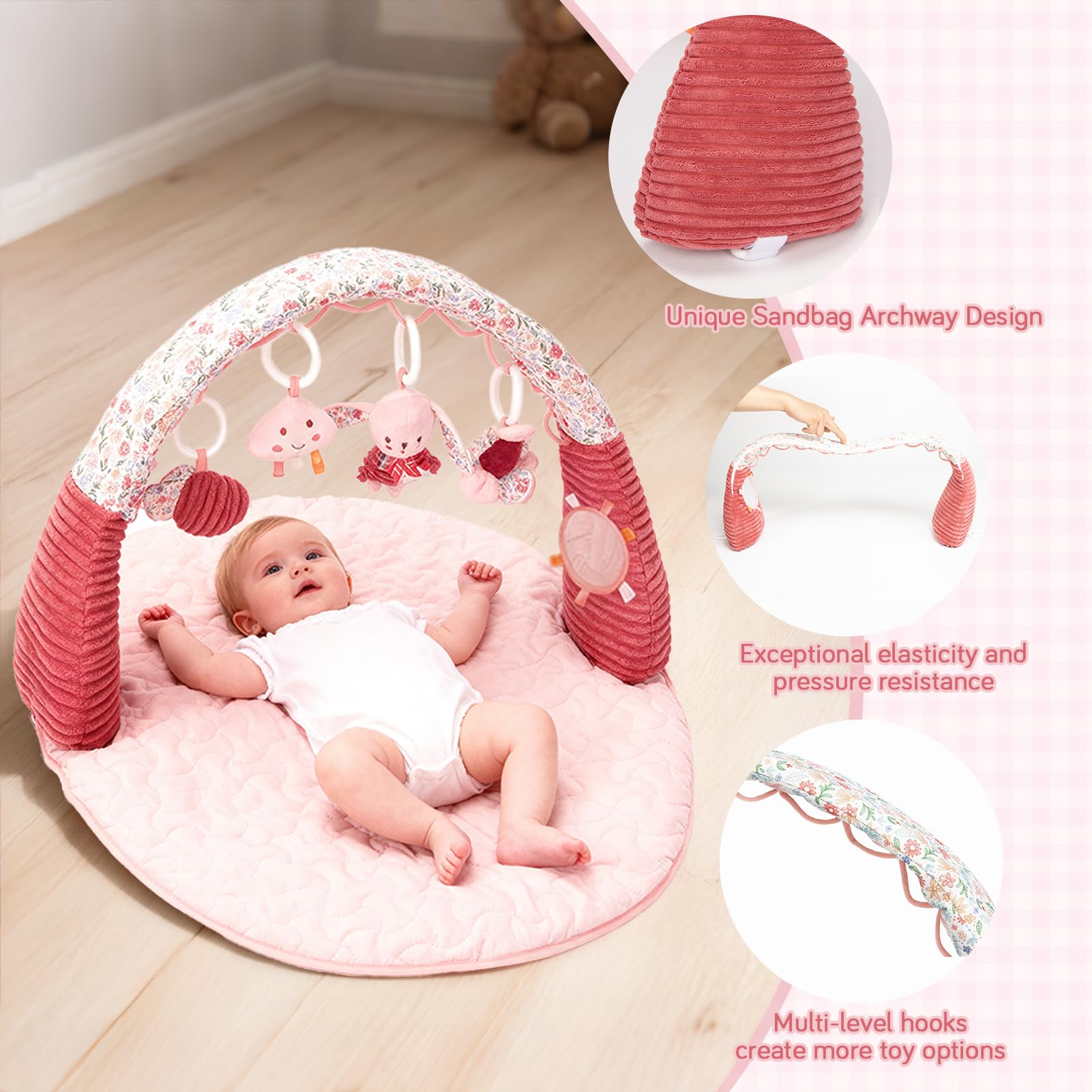 OCFOAAE Premium soft fabrics provide gentle touch for babies