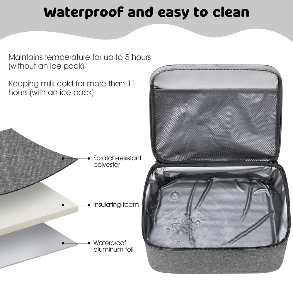 OCKLILY pump bag offers multiple pockets for quick access to essentials