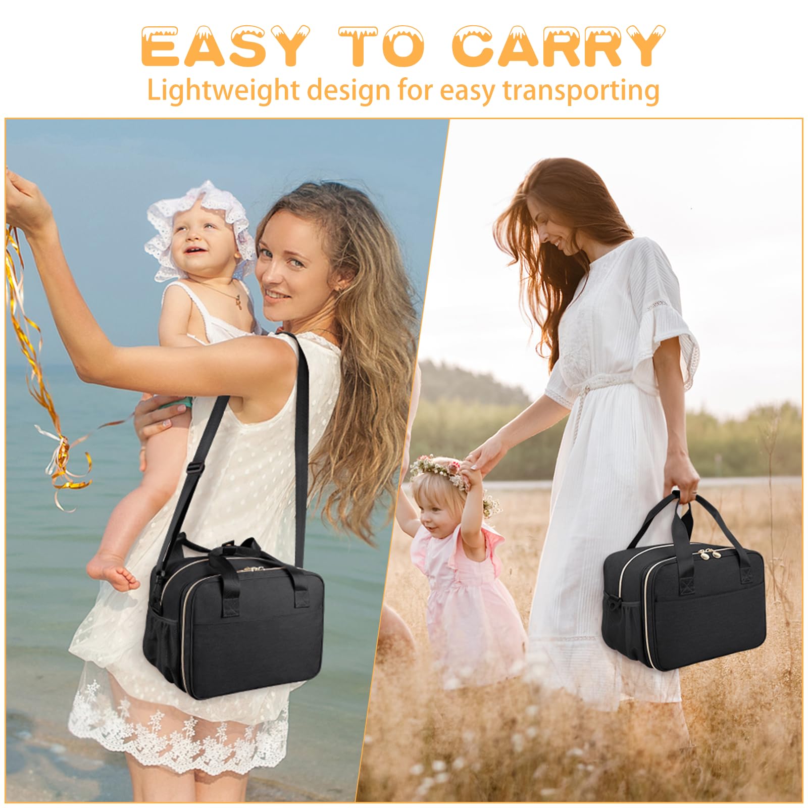 OCKLILY heavy-duty nylon resists wear and wipes clean easily.