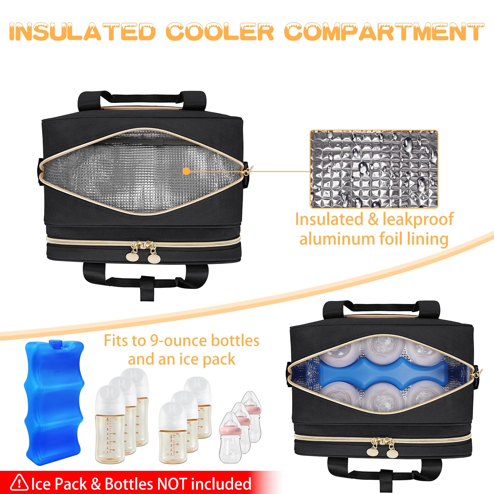 OCKLILY milk cooler keeps milk cold while commuting or outings.