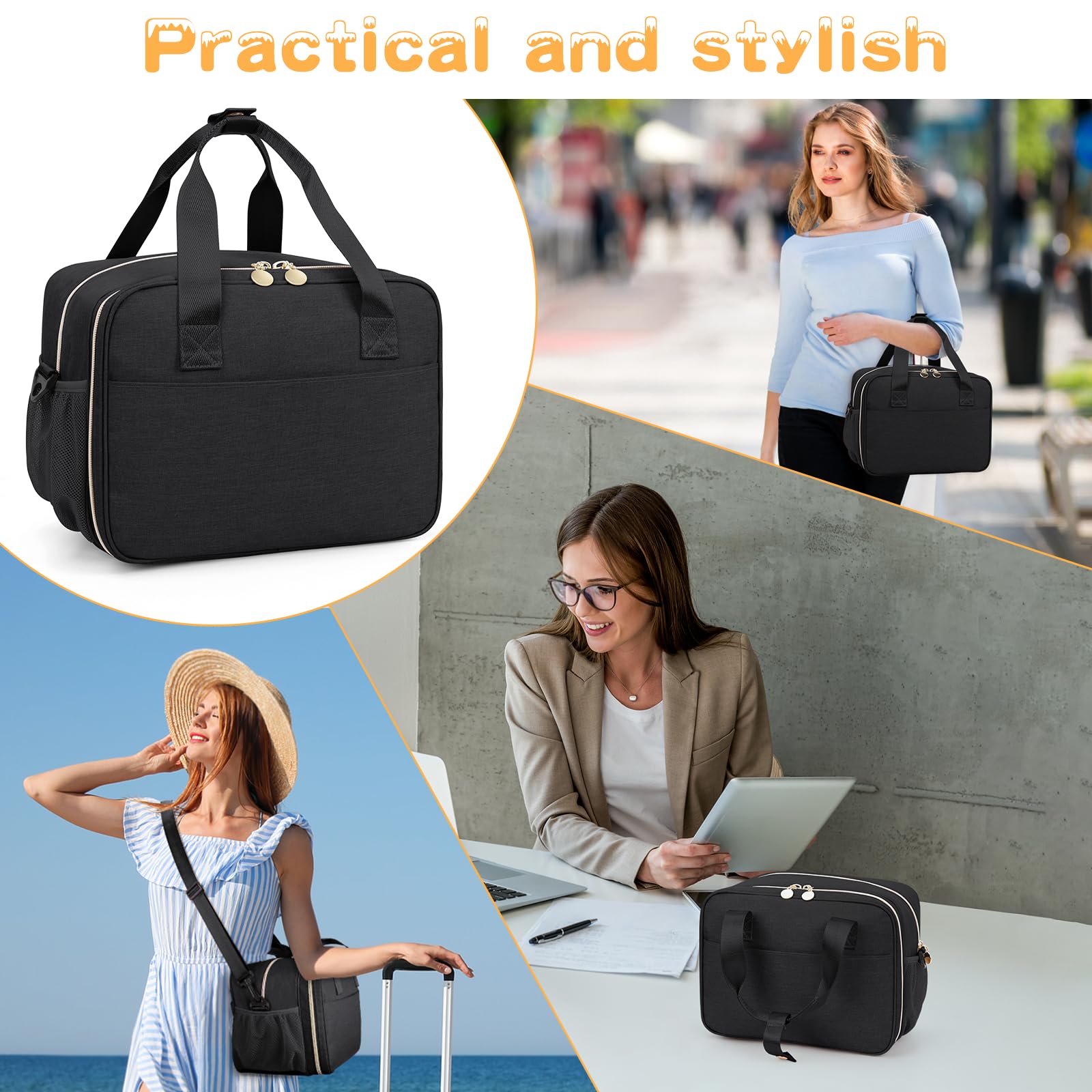 OCKLILY multi-use bag works as pump bag, cooler, or picnic companion.