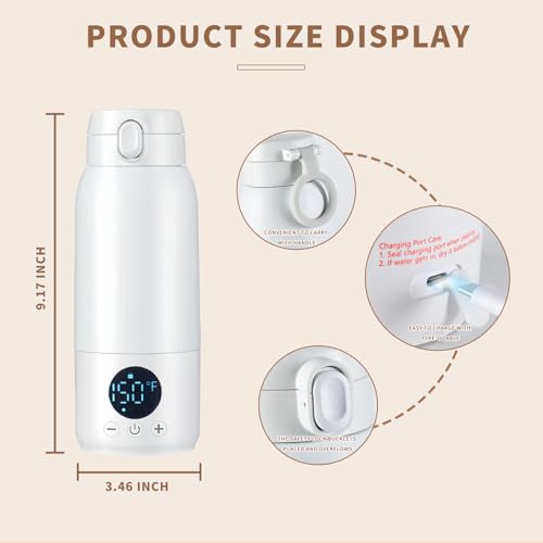 OCMML portable bottle warmer 30W fast charging enables quick feeding on trips.