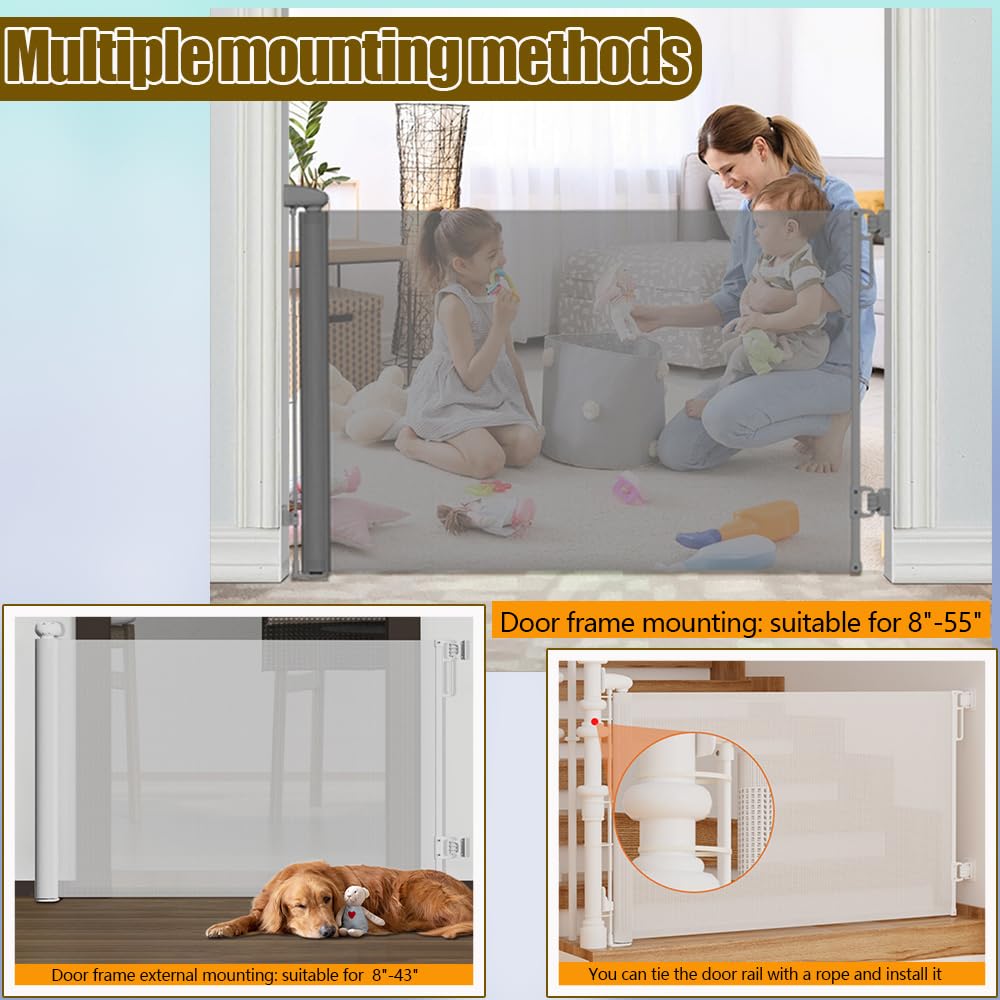 OCOELY mesh gate closed mode keeps toddlers safe while busy