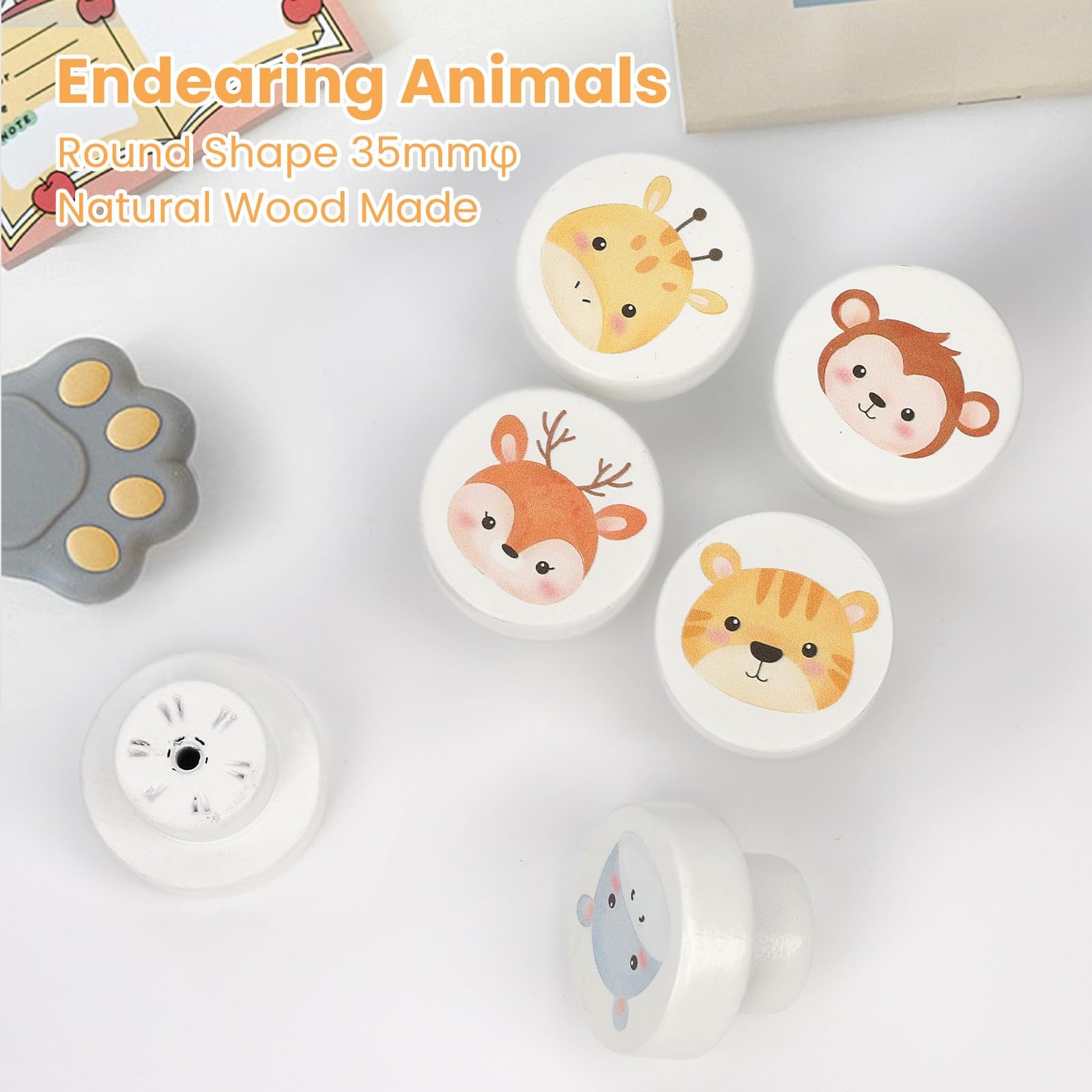 OctinPris hippo knob close-up, cute character for storage drawers