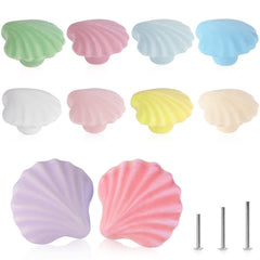 OctinPris seashell knob beige on cabinet for kid-friendly storage