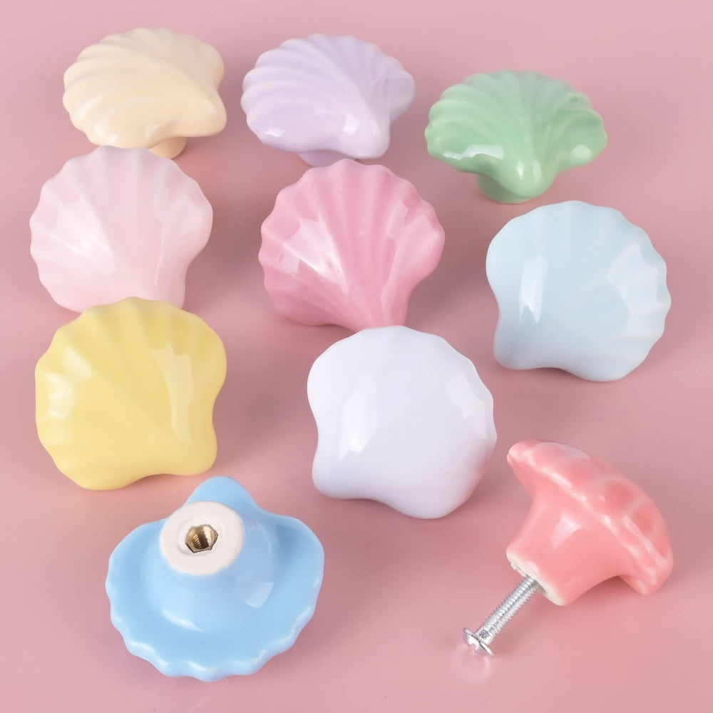 OctinPris seashell knob blue-green vibrant color mood booster for furniture