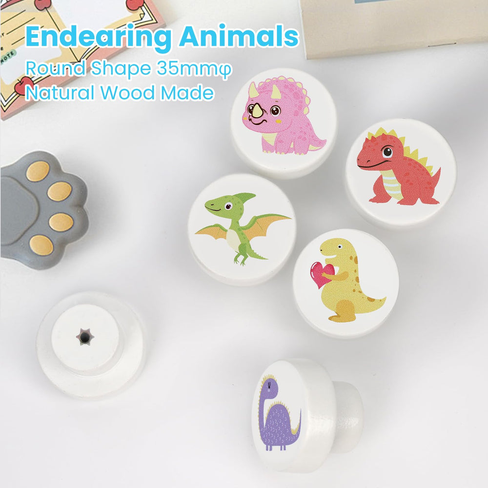 OctinPris wooden knob on dresser enhances playful, organized kids' space.