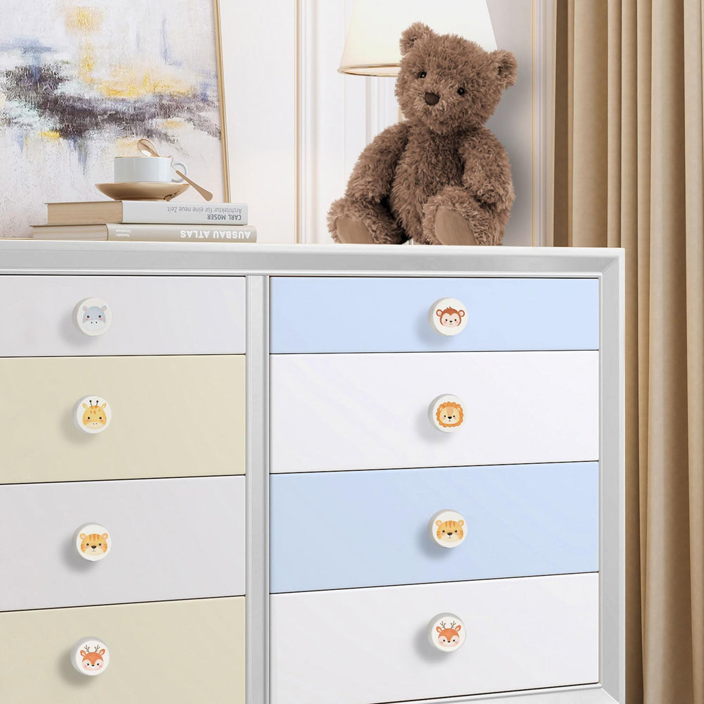 OctinPris wooden drawer knobs six-pack upgrade for kid-friendly furniture