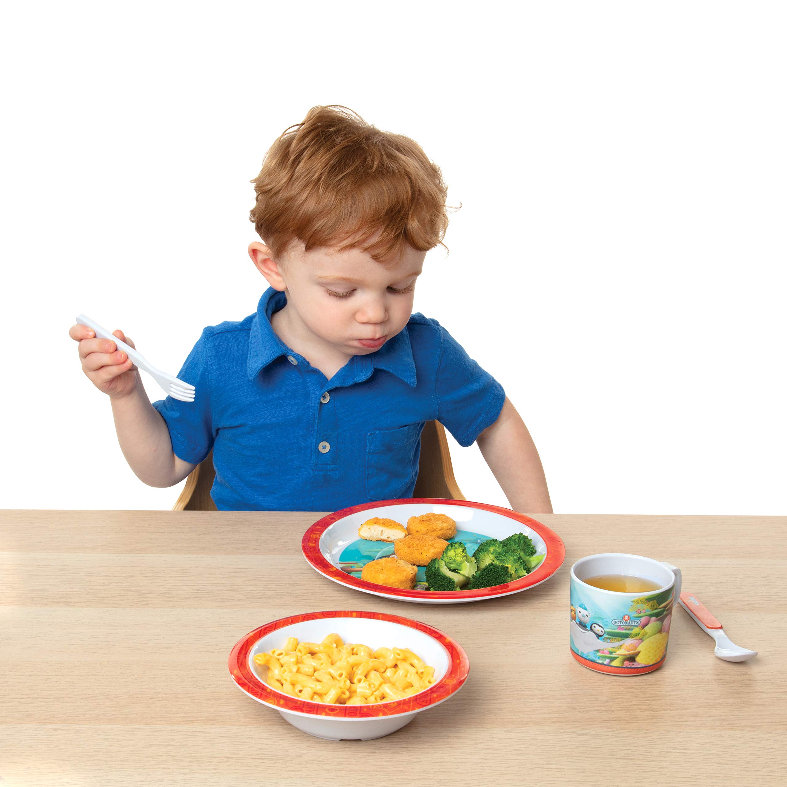 Octonauts 5pc mealtime set bowl with deep sides for scoop-ready meals.