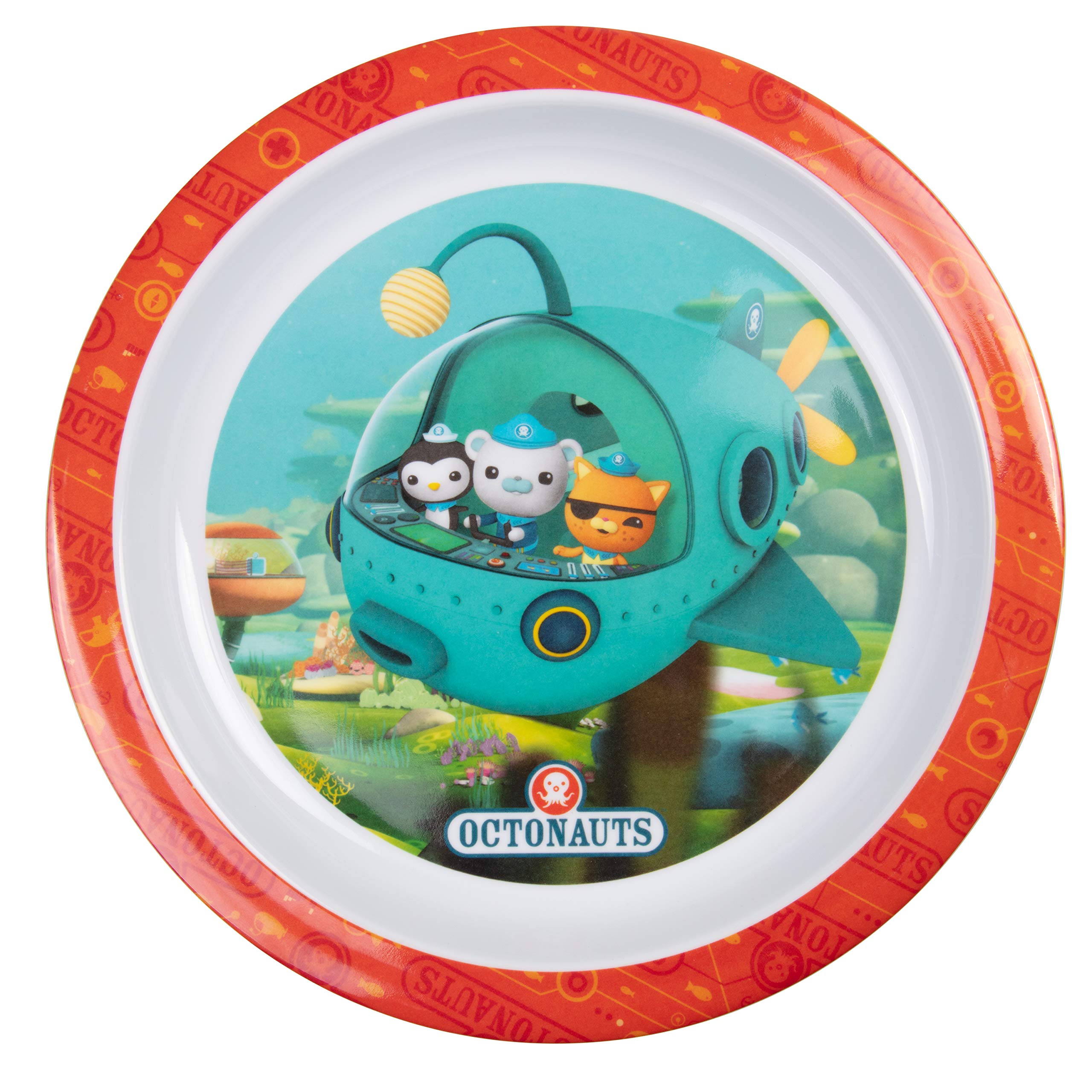 Octonauts 5pc mealtime set cup helps little hands sip comfortably.