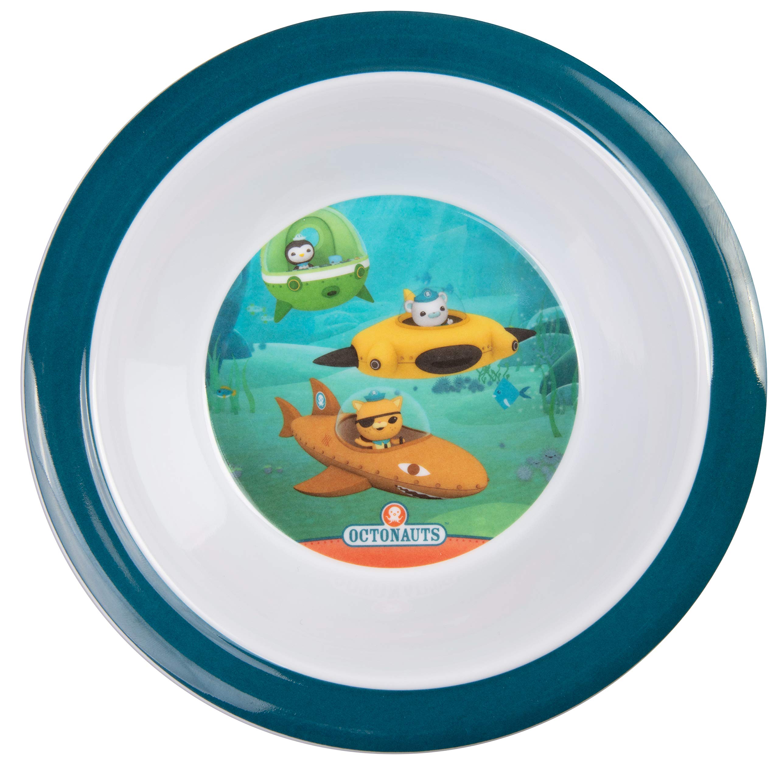 Octonauts five-piece mealtime set blue octo-friends spoon with deep scoop for faster feeding.