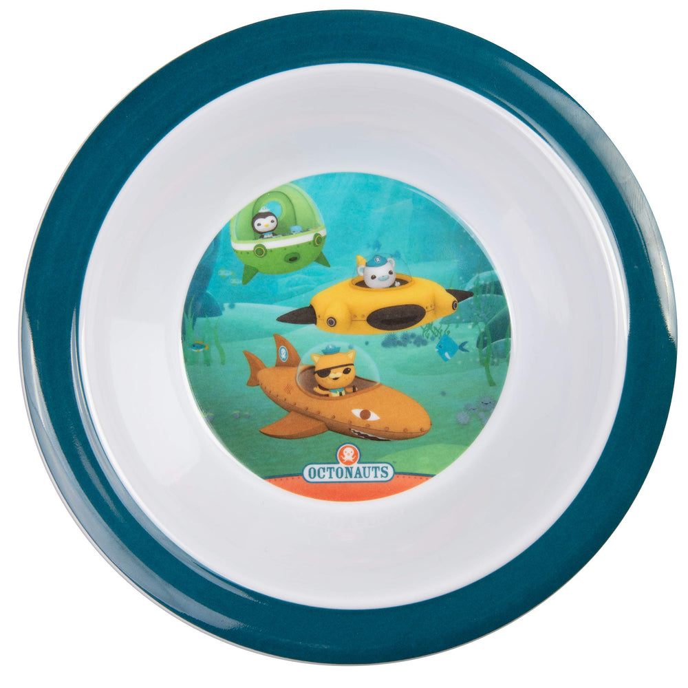 Octonauts five-piece mealtime set blue octo-friends spoon with deep scoop for faster feeding.