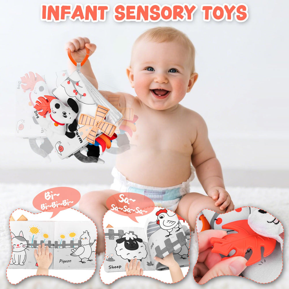 Odeepstar baby book 3D cover design invites tactile curiosity and imaginative interaction.