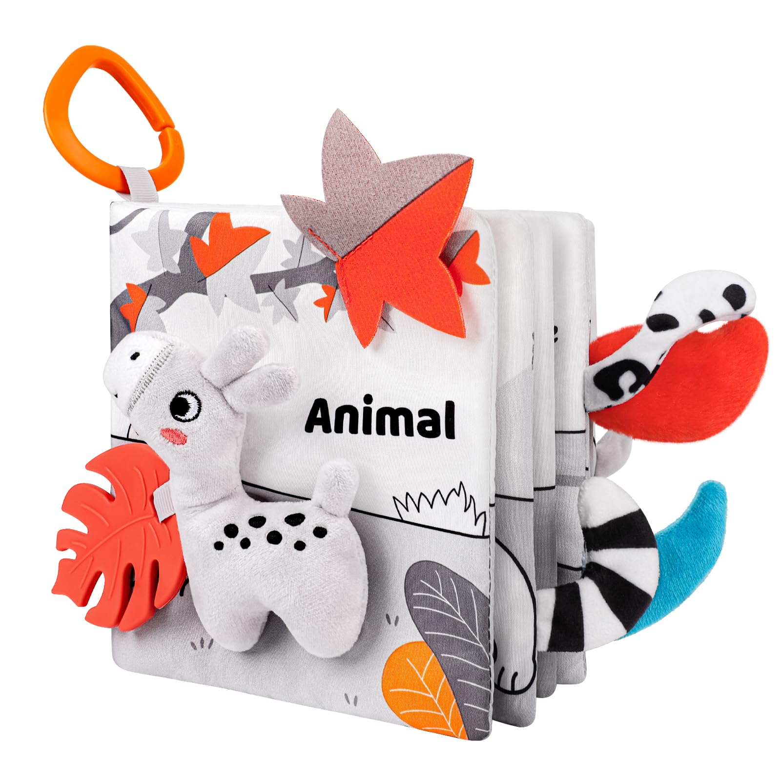 Odeepstar baby book cover with forest animals invites early exploration.