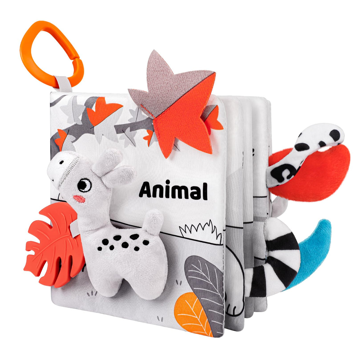 Odeepstar baby book cover with forest animals invites early exploration.