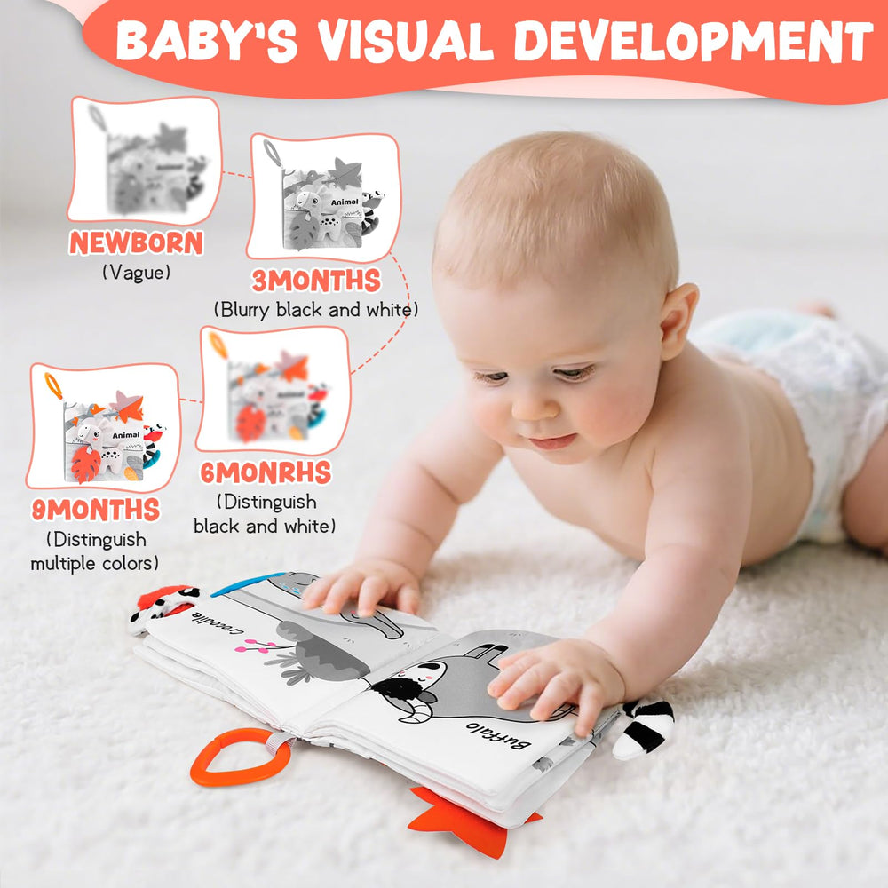 Odeepstar baby book forest characters on the cover provide multisensory engagement.