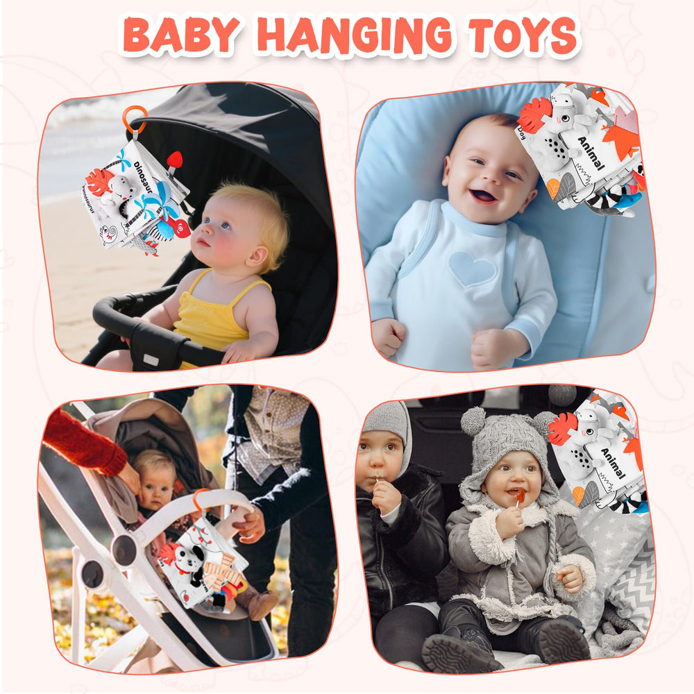 Odeepstar baby book hanging loop for easy stroller or car-seat attachment.