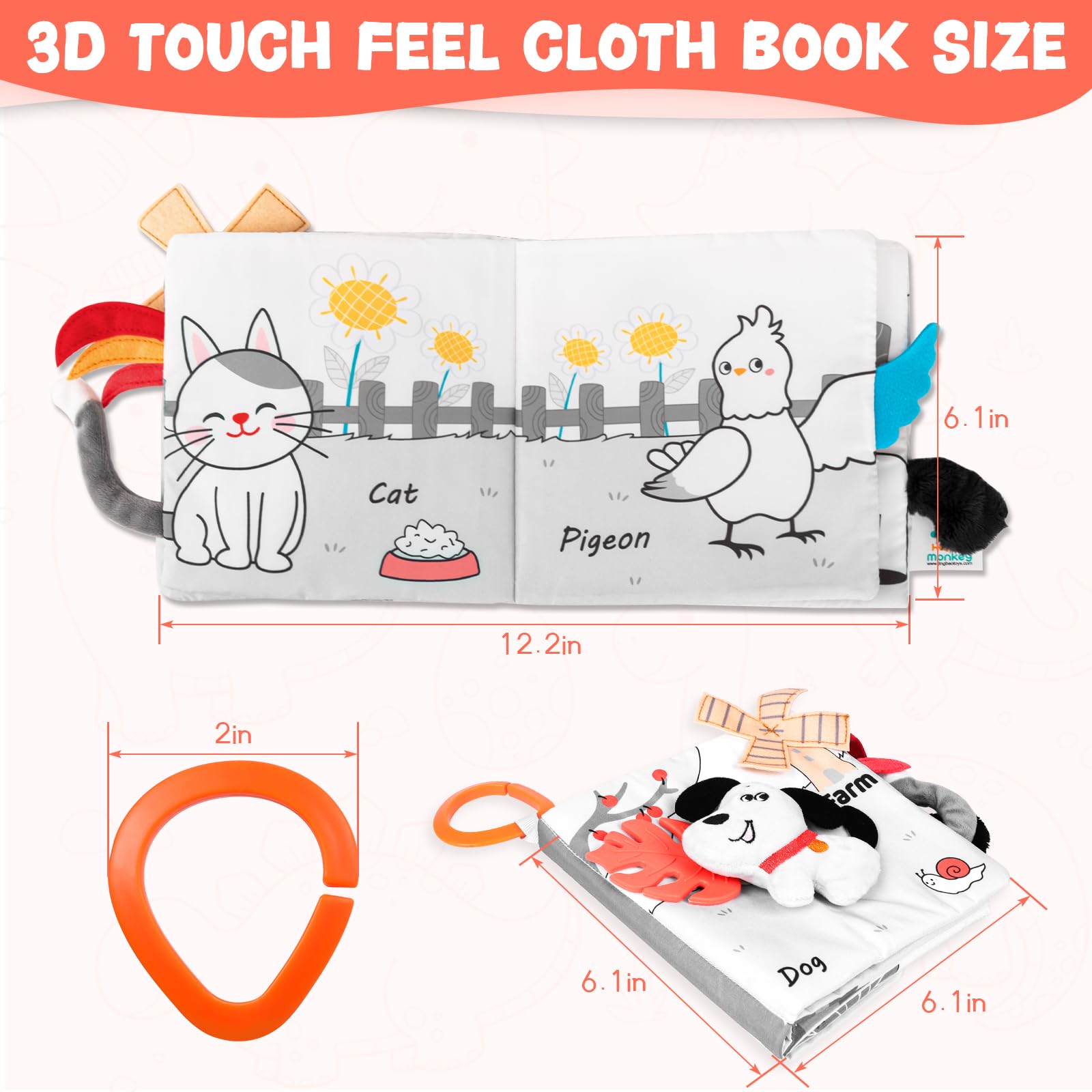 Odeepstar tummy-time use keeps babies engaged with colorful pages.
