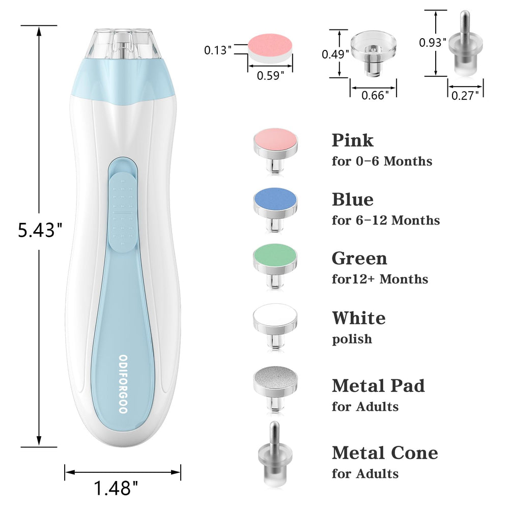 ODIFORGOO 15-in-1 nail clippers kit blue packaging.