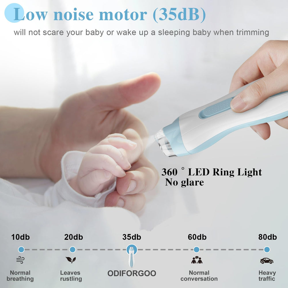 ODIFORGOO baby care in-use photo demonstrates quiet operation.