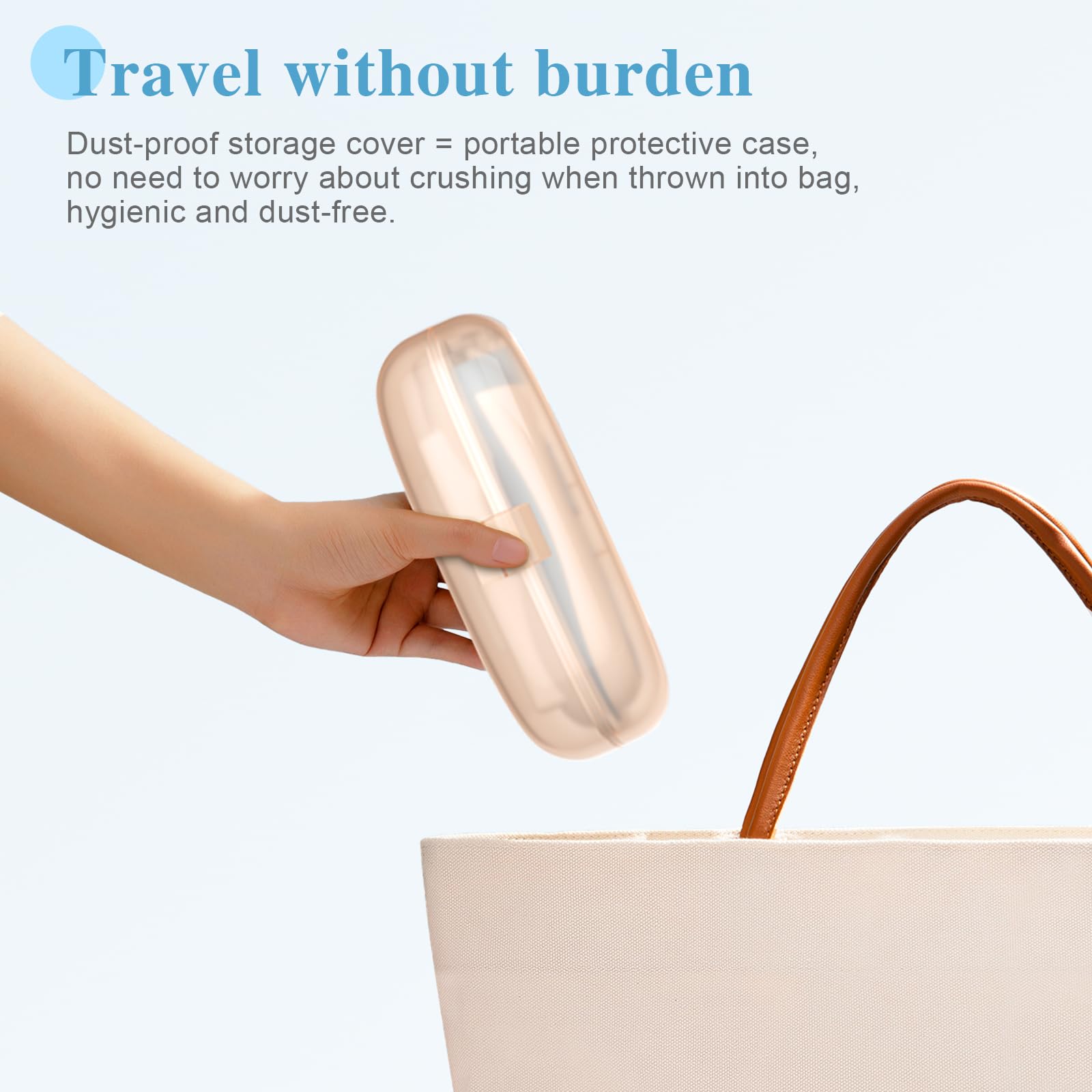 ODIFORGOO travel-friendly blue design fits on-the-go grooming.