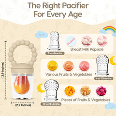 ODOE baby fruit feeder nipples provide multiple textures for different fruits and purees