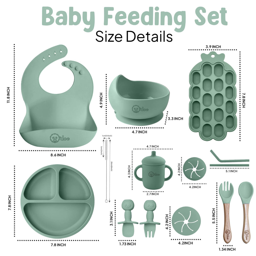 O'doe silicone bowl for self-feeding and easy cleanup