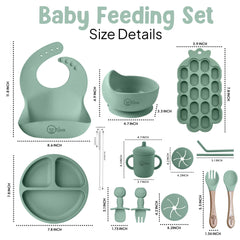 O'doe silicone bowl for self-feeding and easy cleanup