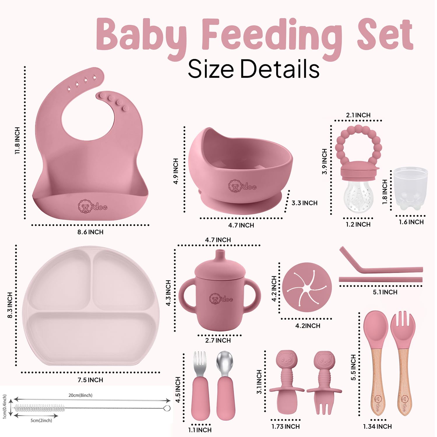 O'doe finger toothbrush and cover for simple baby oral care