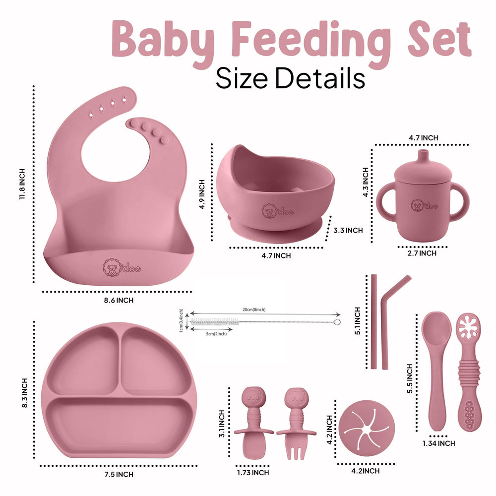 odoe rose first-stage spoon and fork ease little ones into feeding.