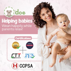 odoe rose suction bowl maintains stability, reducing spills during baby mealtime.