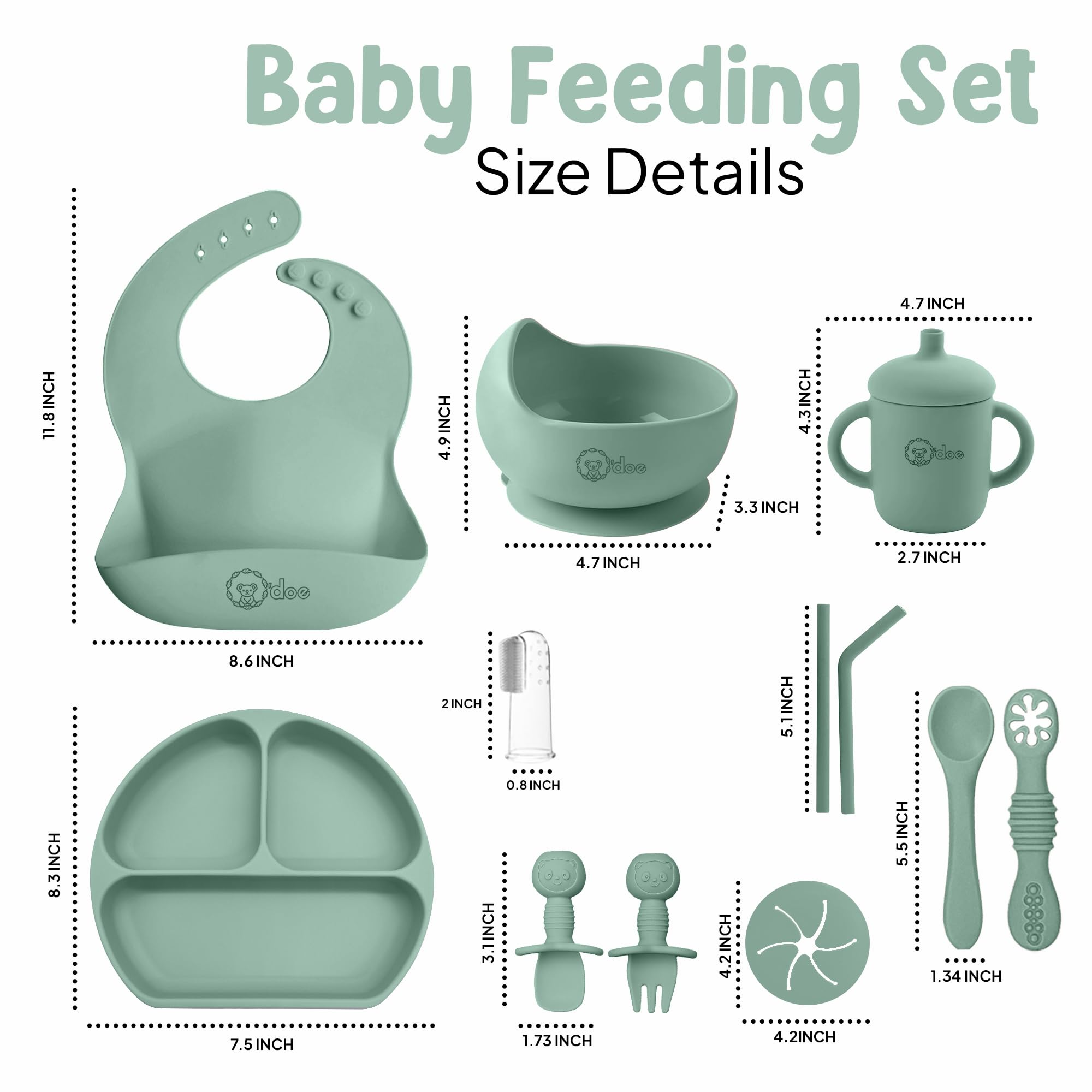 odoe wooden first-stage fork and spoon provide safe, comfortable self-feeding.