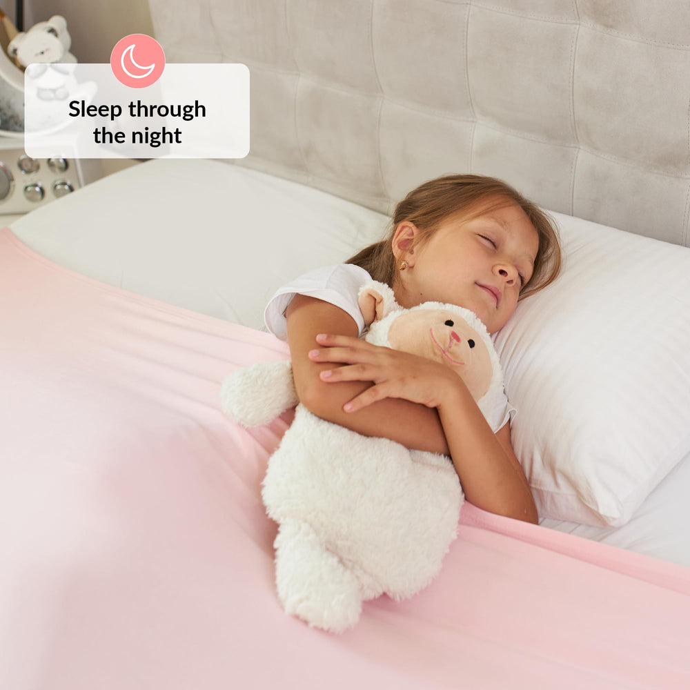 ODOXIA sensory sheet compression on bed demonstrates secure fit for calmer nights.