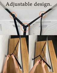 OeckuXIY anti-tip strap securing a large TV in a family room.