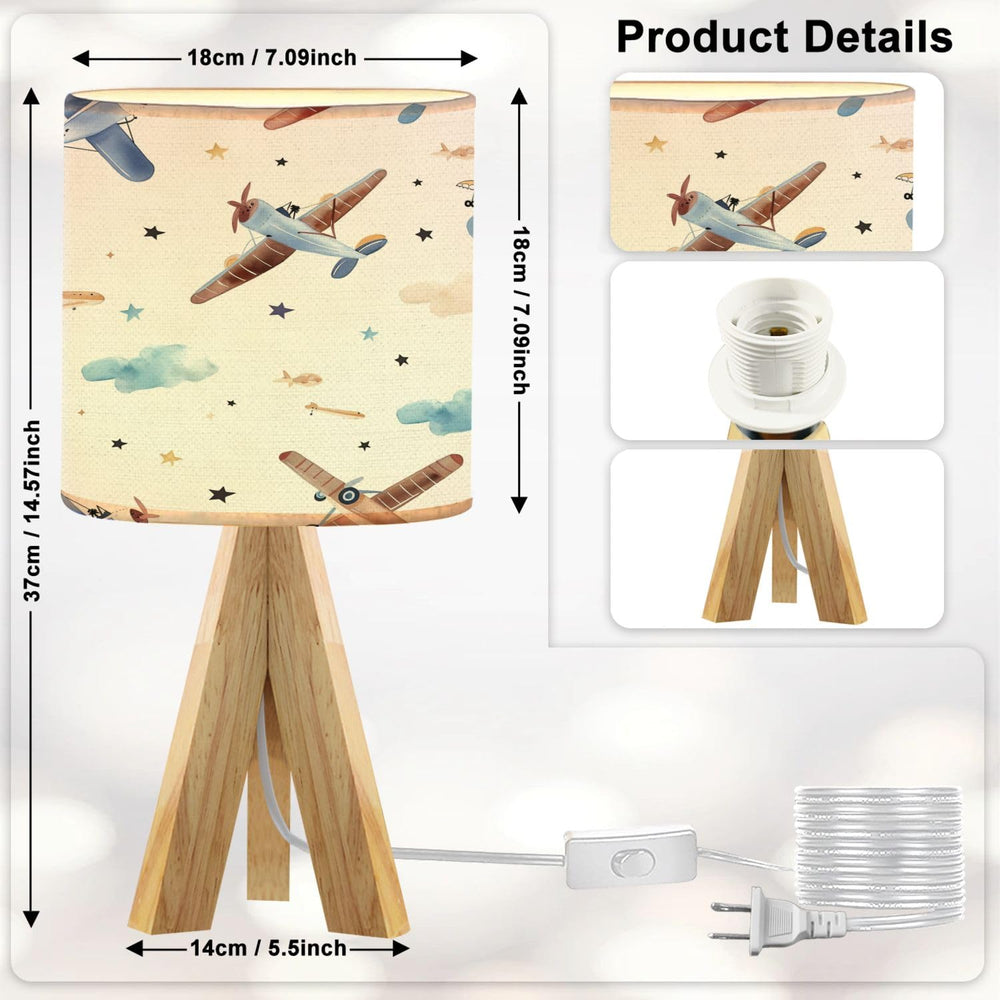 OEPWQIWEPZ tripod bedside lamp dorm room setting offers space-saving warmth for study corners.