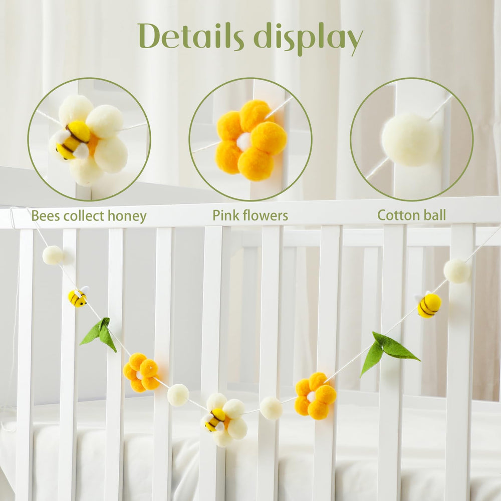 OESSUF crib mobile spinning 360 degrees in breeze for relaxed nursery atmosphere