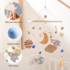 OESSUF handmade cotton balls mobile tactile stimuli for early development