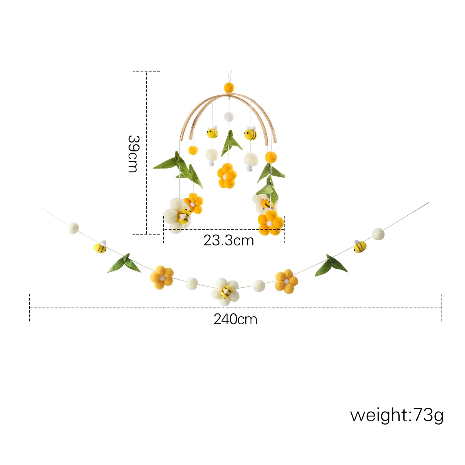 OESSUF baby mobile hanging decoration and toy for nursery ambiance