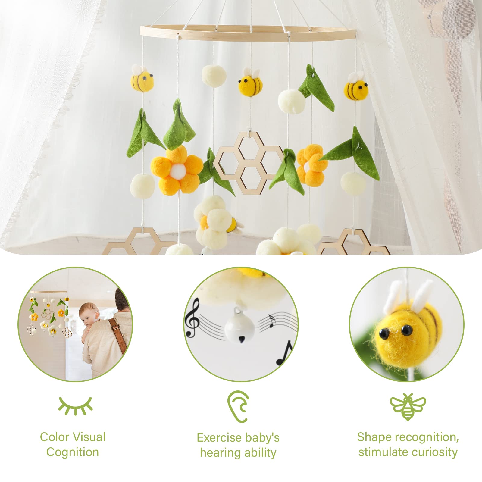 OESSUF soft-bell sounds promote gentle, non-intrusive lull for restful evenings.