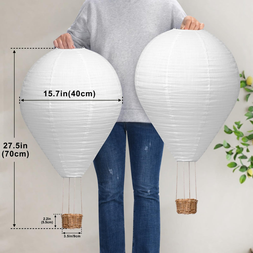 oetmilc hot air balloon lampshade 16inch handcrafted frame detail adds vintage charm to interiors.