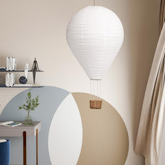 oetmilc hot air balloon lampshade 16inch hanging assembly demonstrates simple decorative setup.