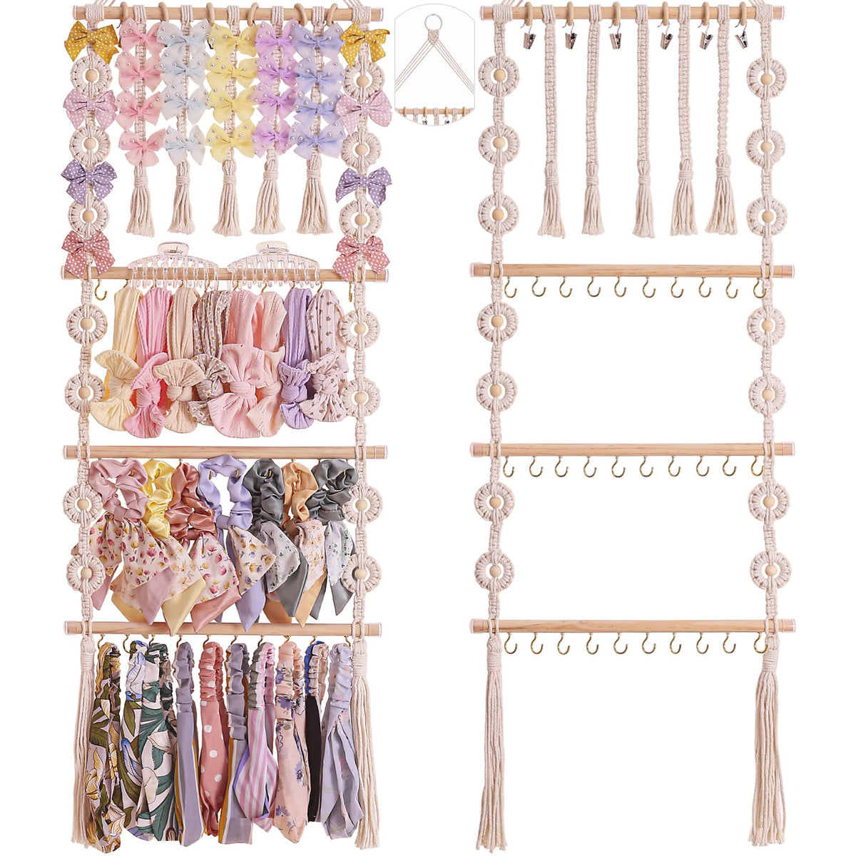 Officentra Bows Organizer 39x15-inch frame keeps bows neatly displayed.