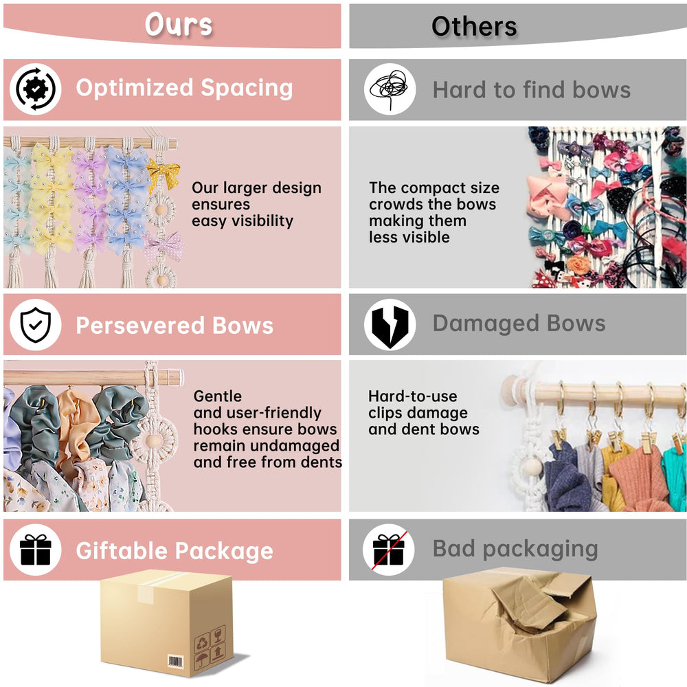 Officentra Bows Organizer boho aesthetics elevate display in any room.